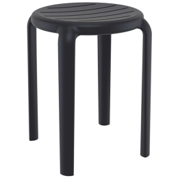 Σκαμπό Μπαρ Tom 20.0779 34x34x45cm Black Siesta