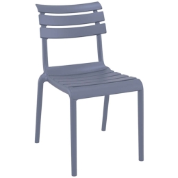 Καρέκλα Helen 20.0772 50x59x84cm Πολυπροπυλένιου Dark Grey Siesta