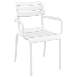 Πολυθρόνα Paris 20.0762 58x59x84cm Πολυπροπυλένιου White Siesta