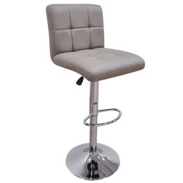 Σκαμπό Μπαρ 40 43.2228 Με Αμορτισέρ 43x52x62-82/90-110cm Pu Cappuccino Zita Plus
