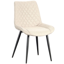 Καρέκλα Alesia 11.1600 52x59x88cm Με Ύφασμα Beige Zita Plus