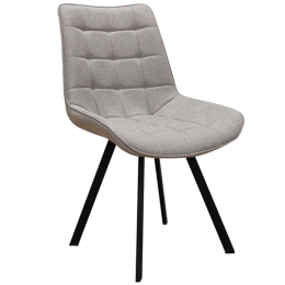 Καρέκλα Mira 11.1579 51x59x86cm Με Ύφασμα Beige Zita Plus