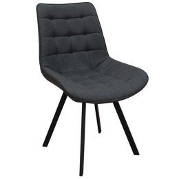 Καρέκλα Mira 11.1599 51x59x86cm Με Ύφασμα Grey Zita Plus