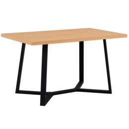 Τραπέζι Emely 09.0657 140x80x77cm Natural Zita Plus