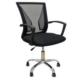 Πολυθρόνα Γραφείου A9880 01.0408 58x61x87-96cm Mesh Black Zita Plus