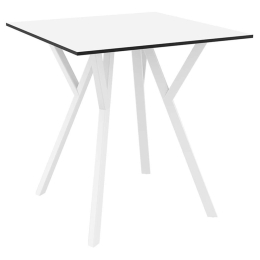 Τραπέζι Max 20.0822 70x70x74cm 12mm Laminate White Siesta