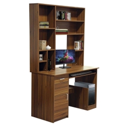 Γραφείο Με Βιβλιοθήκη-Ραφιέρα Status HM2032.04 120x55x182cm Walnut