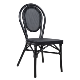 Καρεκλα Αλουμινιου Bamboo Look Με Textline Hm5052