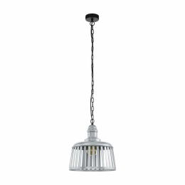 Φωτιστικό Οροφής Κρεμαστό Wraxall 1 33025 Black-Silver Eglo Μέταλλο