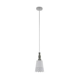 Φωτιστικό Οροφής Κρεμαστό Talbot 2 33039 White Eglo Μέταλλο,Ξύλο