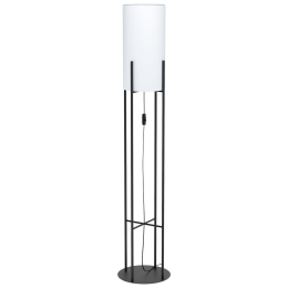 Φωτιστικό Δαπέδου Glastonbury 43141 Black-White Eglo Μέταλλο