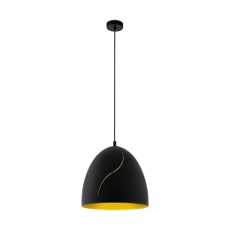 Φωτιστικό Οροφής Κρεμαστό Hunningham 43067 Black-Gold Eglo Μέταλλο