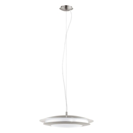 Φωτιστικό Οροφής Κρεμαστό Led Moneva-C 98044 Nickel Eglo Μέταλλο,Πλαστικό
