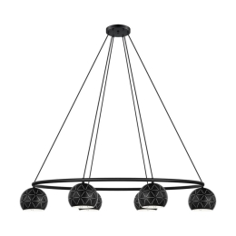 Φωτιστικό Οροφής Κρεμαστό Cantallops 98456 Black Eglo Μέταλλο
