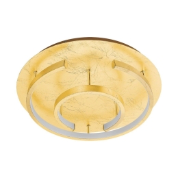 Φωτιστικό Οροφής Πλαφονιέρα Led Pozondon 98487 Gold Eglo Μέταλλο,Πλαστικό