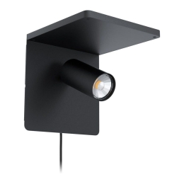 Φωτιστικό Τοίχου - Απλίκα Led Ciglie 98263 Black Eglo Μέταλλο