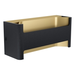 Φωτιστικό Τοίχου - Απλίκα Led Feloniche 98545 Black-Gold Eglo Αλουμίνιο, Πλαστικό