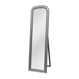 Καθρέπτης Δαπέδου Louis 11-0364 50xH170cm Antique Silver Ξύλο,Γυαλί