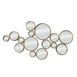 Καθρέπτης Τοίχου Bubbles 11-0370 58xH106cm Gold Mdf