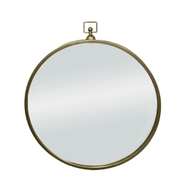 Καθρέπτης Τοίχου Loop 11-0351 60x5xH67cm Gold Μέταλλο,Γυαλί