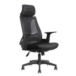 Καρέκλα Γραφείου Tie 25-0612 66x64xH120-130cm Black