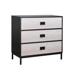 Κομότα 09-1212 Factory Με 3 Συρτάρια 80x40xH80cm Black Oak - Sonoma Decape