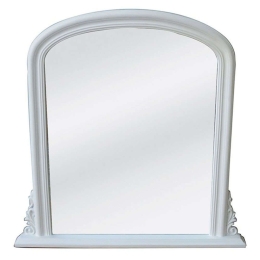 Καθρέπτης La Poupee 11-0377 86x88cm White Τεχνόδερμα