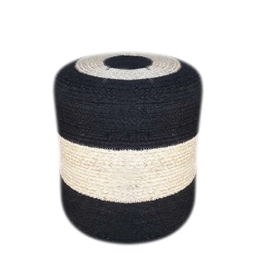 Σκαμπό Lingo 16-0519 Φ40x40cm Black White