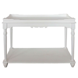Κονσόλα La Poupee 05-0553 106x50,8x79,5cm Antique White Ξύλο