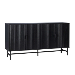 Μπουφές Japan 05-0637 157,5x39x83cm Black Μελαμίνη,Μέταλλο