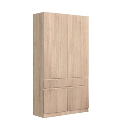 Ντουλάπα Hermes 06-0102 Με 2 Πόρτες & 1 Συρτάρι 100x52x200cm Artisan Oak Δίφυλλη Μελαμίνη