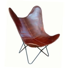 Πολυθρόνα Mariposa 01-3104 70x70x90cm Cognac