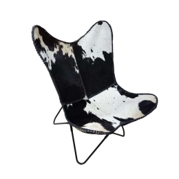 Πολυθρόνα Mariposa 01-3106 70x70x90cm Black-White