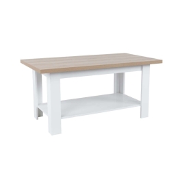 Τραπεζάκι Coffee Cottage 04-0875 110x60x53cm White-Natural