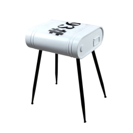 Τραπεζάκι Delf 1 04-0692 Side 30x41x48cm White-Black