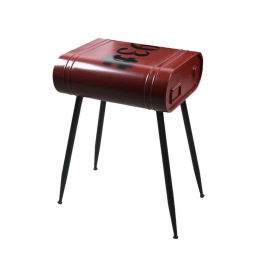 Τραπεζάκι Delf 2 04-0693 Side 30x41x48cm Red-Black