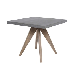Τραπέζι Camiro 22-0068 90x90x75cm Cement