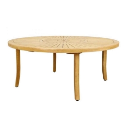 Τραπέζι Capri 22-0095 Φ180x75,5cm Natural