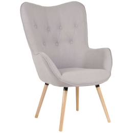 Πολυθρόνα Pastel 01-2069 68x73x107cm Grey-Natural