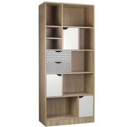 Βιβλιοθήκη Mintoni 24-0484 80x39xH180cm Multi