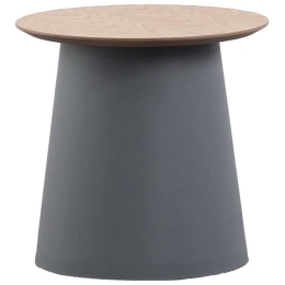 Τραπέζι Σαλονιού Tech 27-0189 Φ49x42,4cm Grey