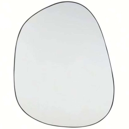 Καθρέπτης Τοίχου Votsalo 11-0545 80x50cm Black Mdf,Γυαλί