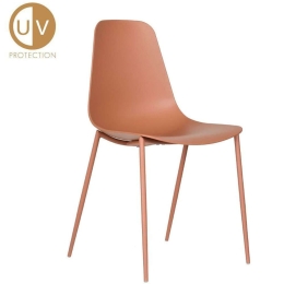 Καρέκλα Grada 27-0136 50x46x88,5cm Terracotta Μέταλλο,Πολυπροπυλένιο