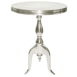 Τραπεζάκι Βοηθητικό Lui 04-0544 41x41x56cm Silver