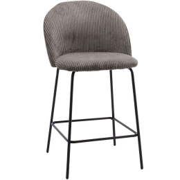 Σκαμπό Μπαρ Κοτλέ Votsalo 26-0017 48x56x95cm Grey-Black