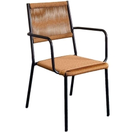 Καρέκλα Perth 22-0153 54,5x56x86cm Natural