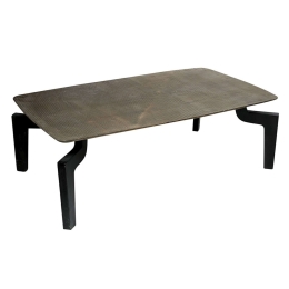 Τραπεζάκι Σαλονιού ACO315 Black-Bronze 119x69x39cm Espiel Αλουμίνιο