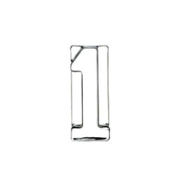 Διακοσμητικός Αριθμός Ένα MAT1 Διάφανο 11x5x3cm Espiel Γυαλί