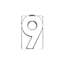 Διακοσμητικός Αριθμός Εννέα MAT9 Διάφανο 11x7x3cm Espiel Γυαλί