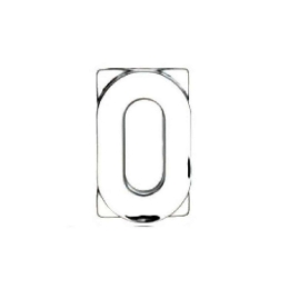 Διακοσμητικός Αριθμός Μηδέν MAT0 Διάφανο 11x7x3cm Espiel Γυαλί